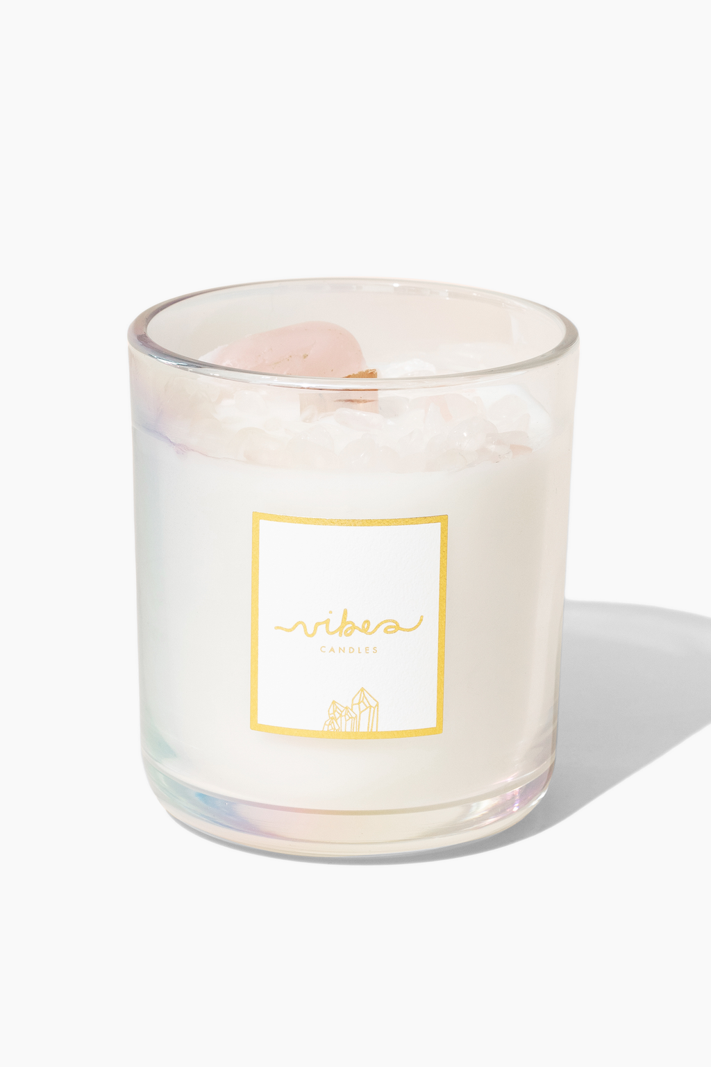11 oz. Crystal Candle - Rose Quartz