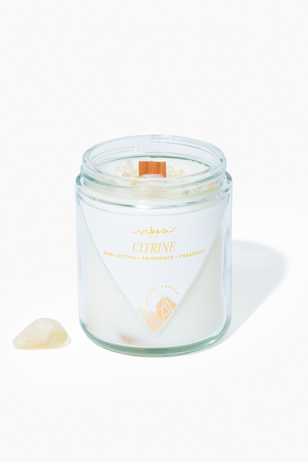8 oz. Crystal Candle - Citrine