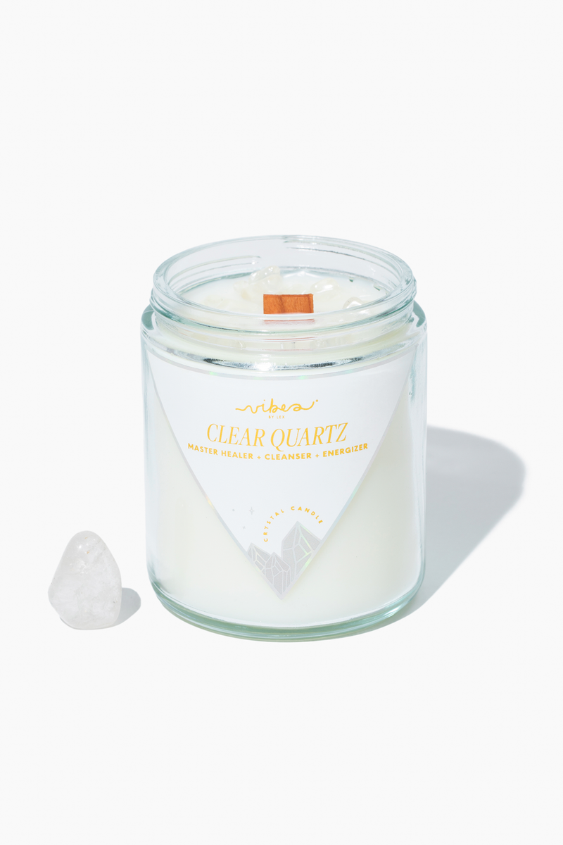 8 oz. Crystal Candle - Clear Quartz