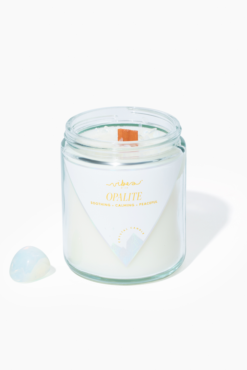 8 oz. Crystal Candle - Opalite