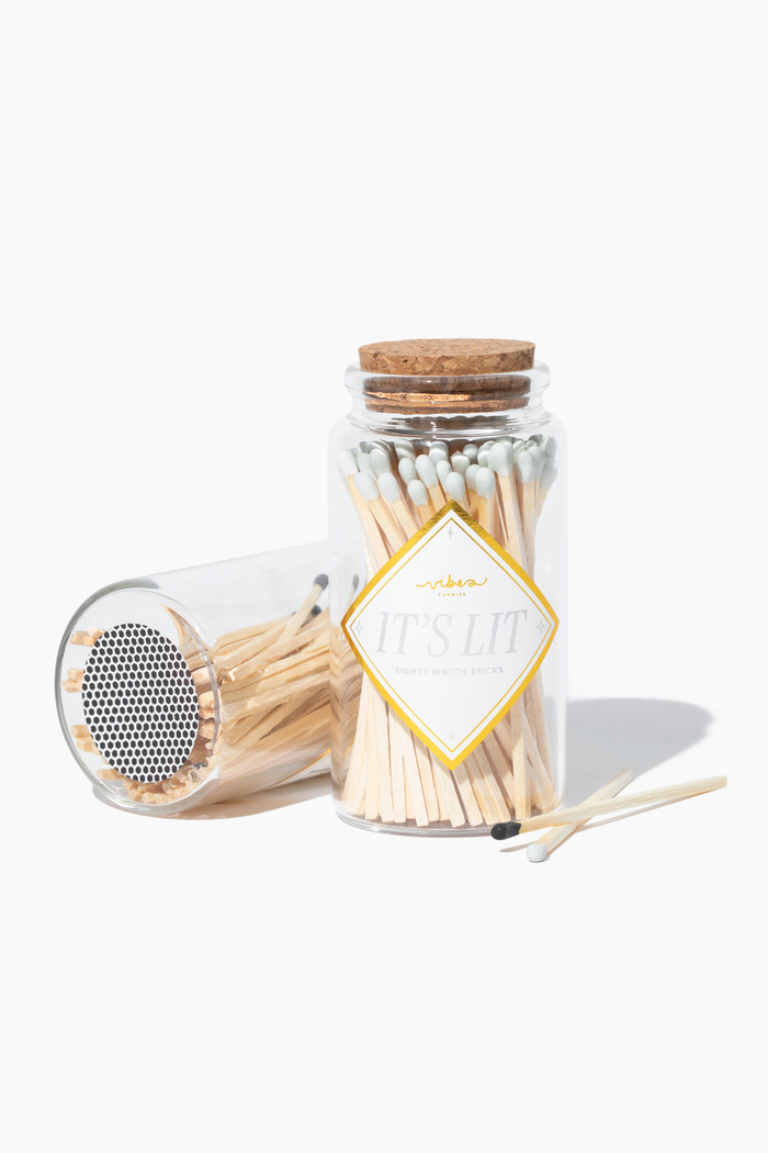 Black Tip Match Jar