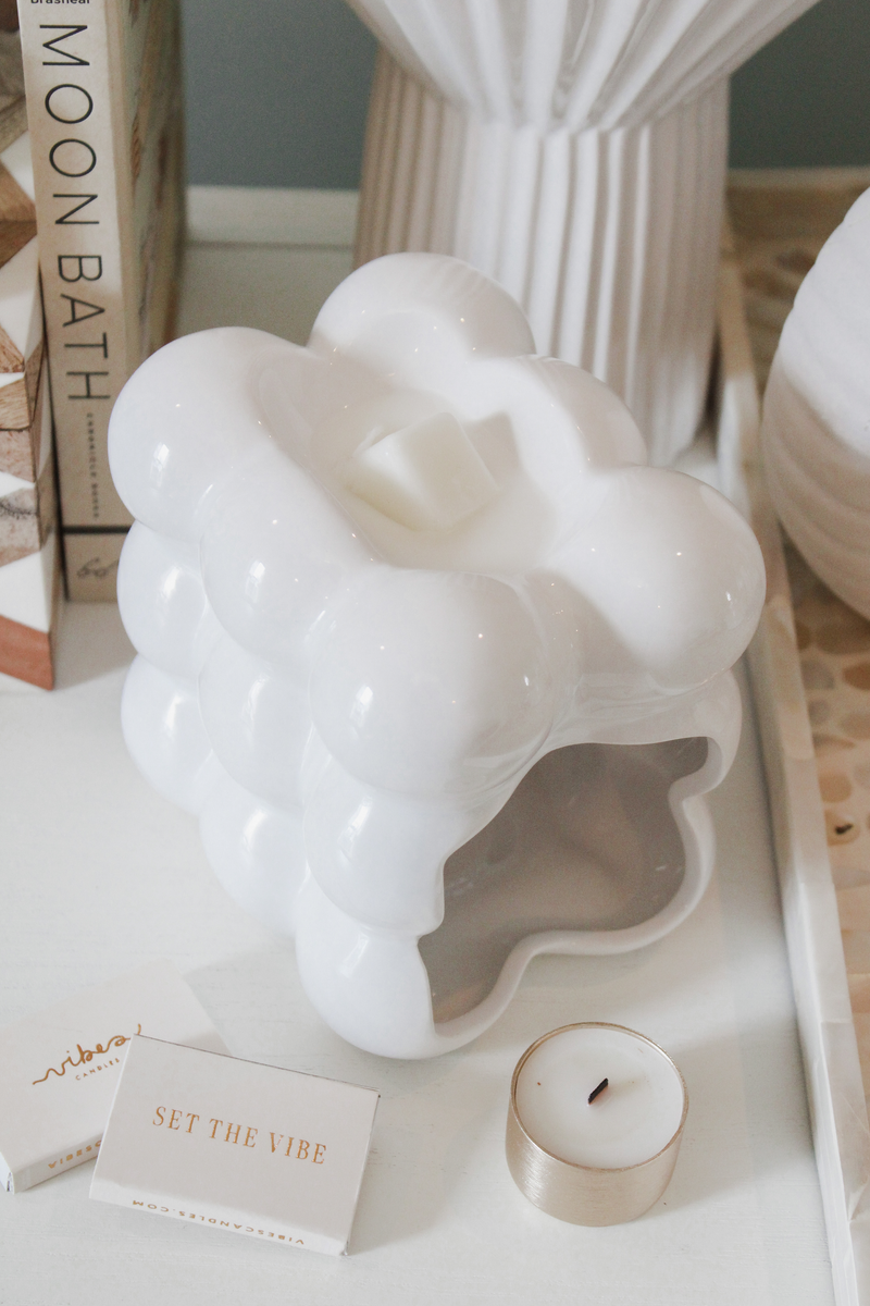 Bubble Wax Warmer Set - White