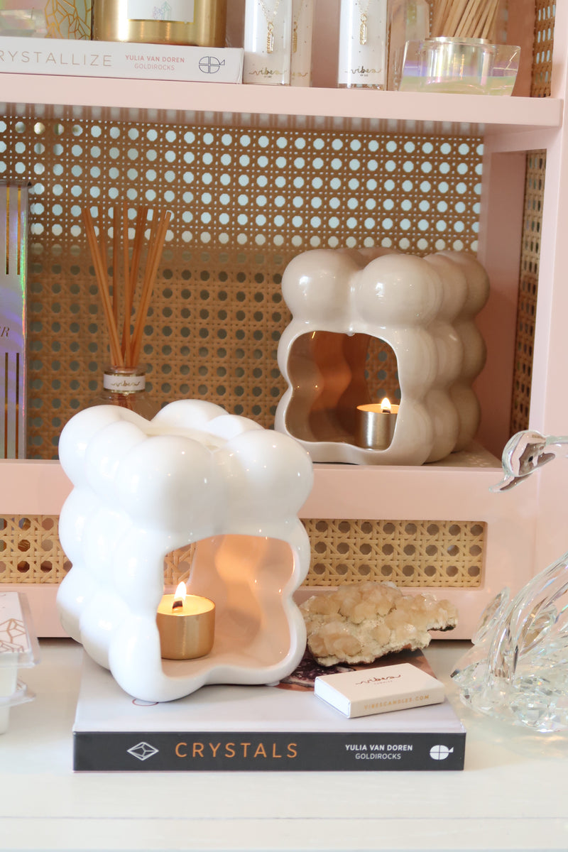 Bubble Wax Warmer Set - White